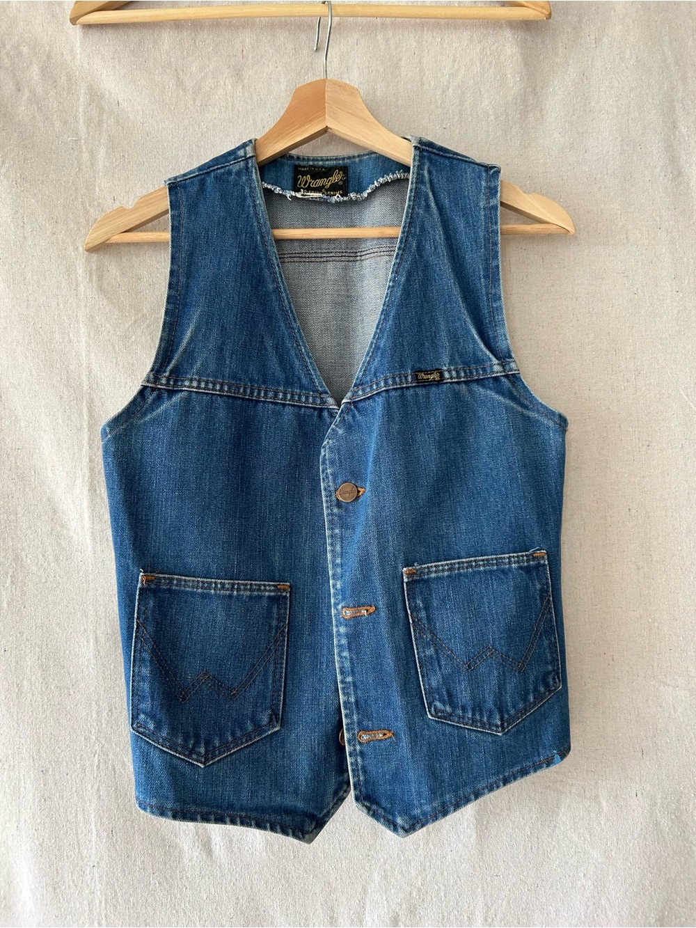 Vintage Wrangler denim vest